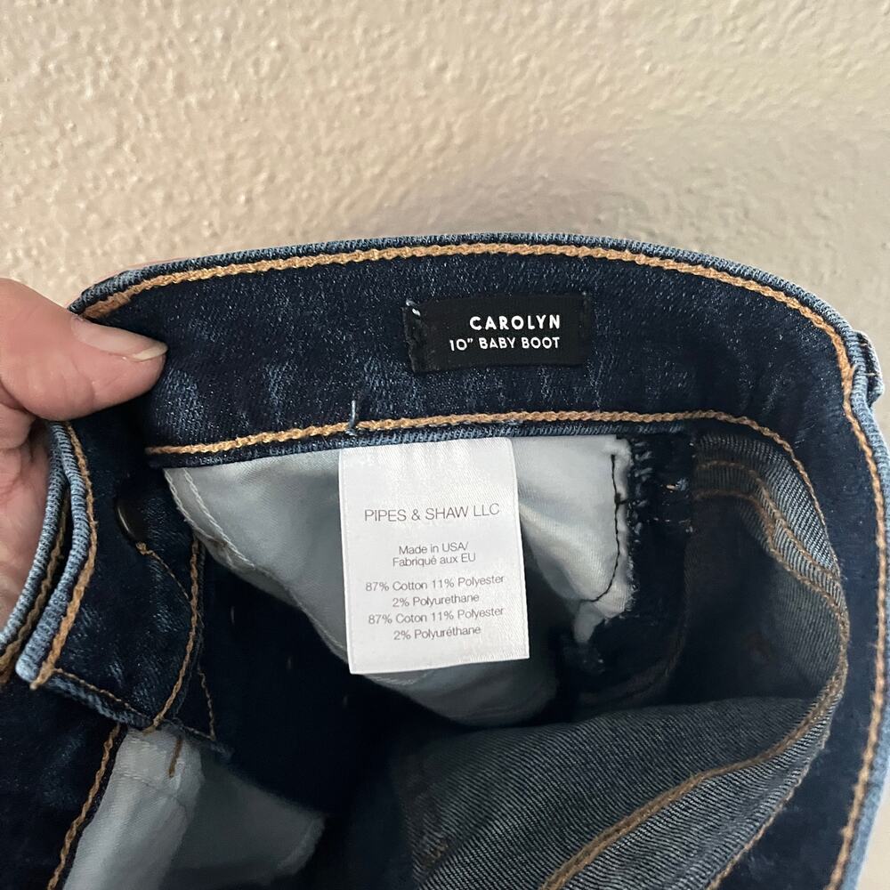 Veronica Beard Carolyn 10" baby boot dark vintage wash jeans - Picture 9 of 9